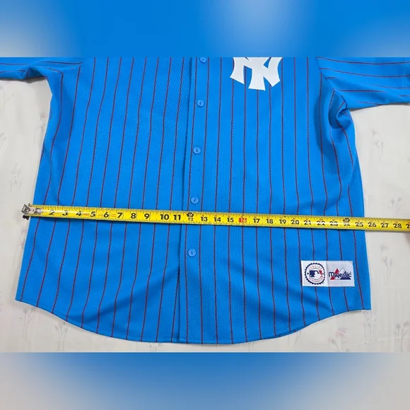 Vintage Majestic MLB New York Yankees Men’s Jersey – Size XL – Blue - Picture 13 of 13